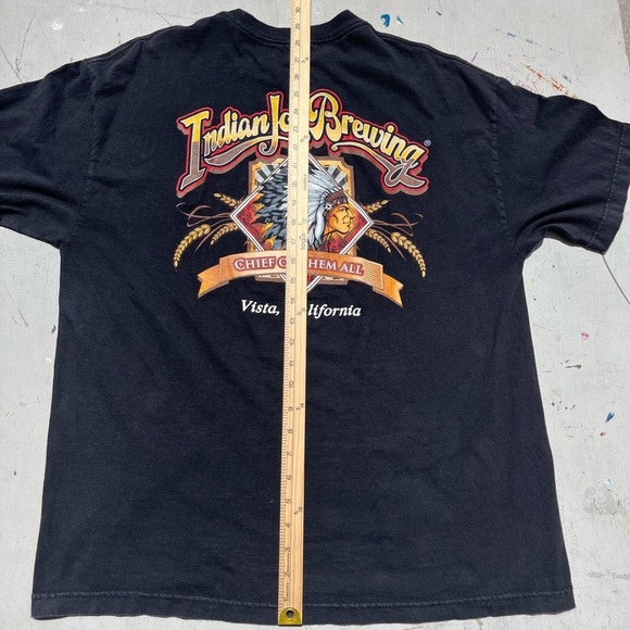 Men's Indian Joe Brewing T-Shirt Black Spell-Out NO SIZE Craft Beer San Diego CA - Picture 11 of 12